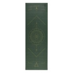 Mata do jogi Leela 4,5 mm - ciemnozielona z yantrą