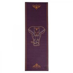 Mata do jogi Leela 4,5 mm - fioletowa ze słoniem