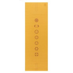 Mata do jogi Leela 4,5 mm - pomarańczowa z czakrami